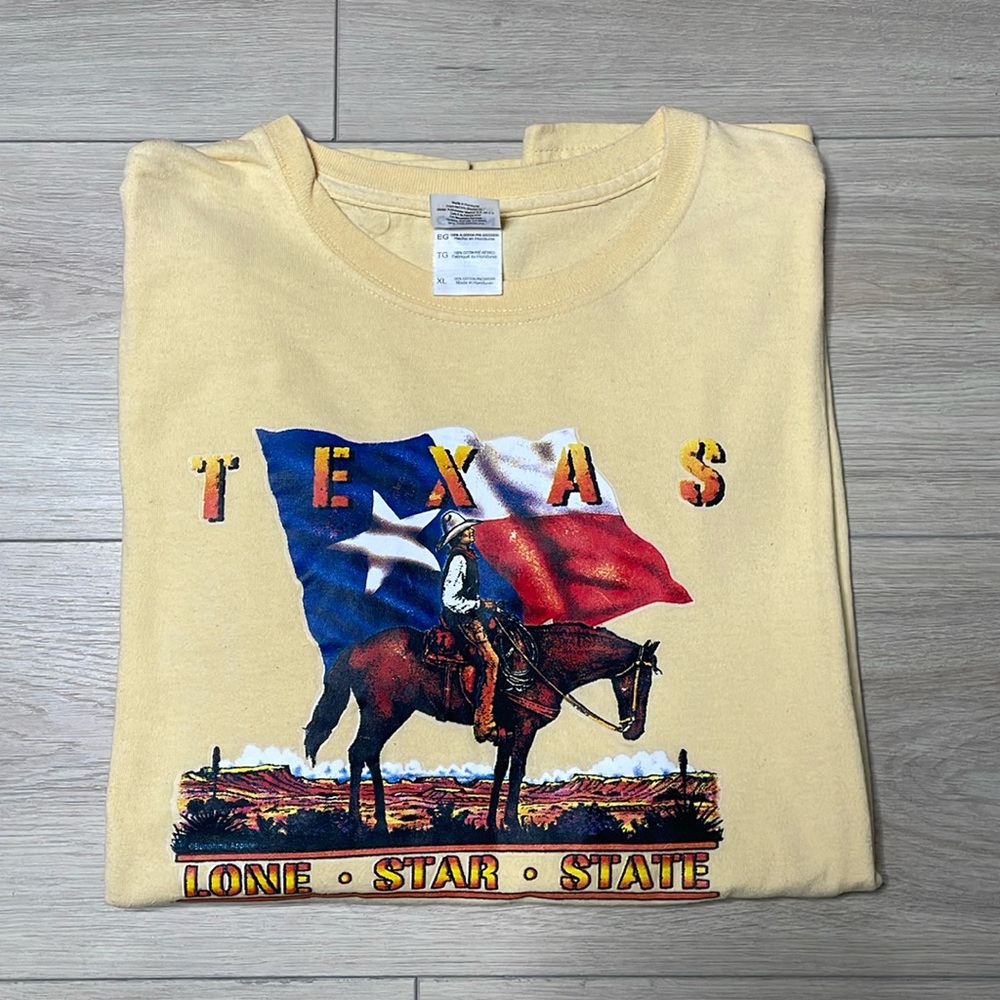 Vintage Texas Cream/Yellow Graphic Tee